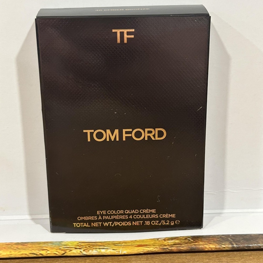 Tom Ford Eye Color Quad Creme Ember Bronze 0.18 Oz 5.2g Satin Shimmer Makeup